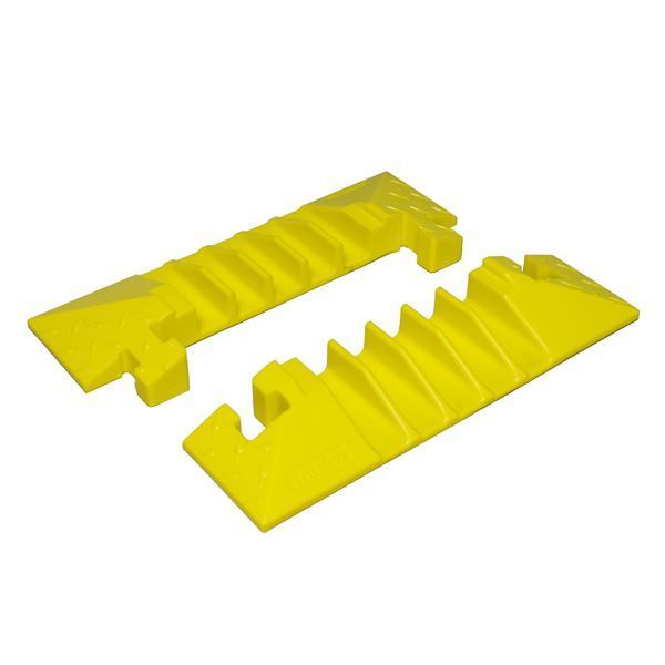 Checkers Bumble Bee- Pair of End Caps- Dog-Bone Connector- Yellow BB5-125-D-EB-YL